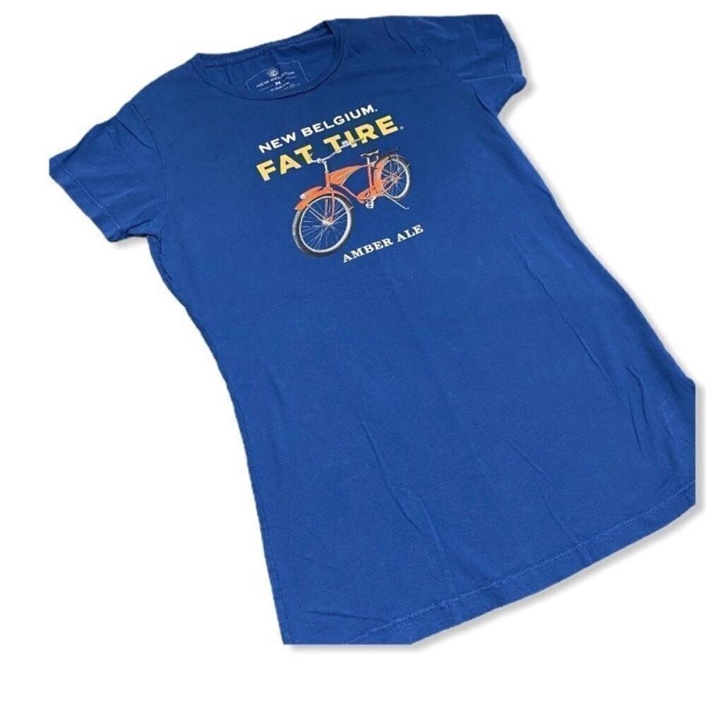 New Belgium Fat Tire Ale Keystone State womens Tee size Medium